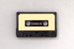 photo of black and brown cassette tape